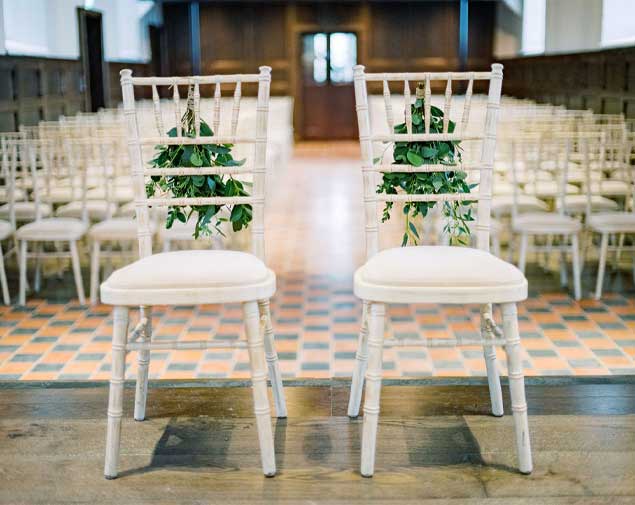 Wedding venue interior the sea church